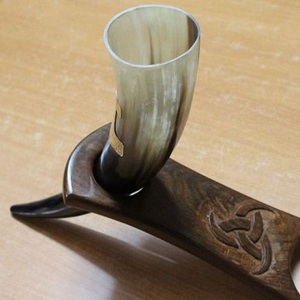 Mug à boire en corne de haute qualité, écologique, pour bière et vin, accessoires de bar, mug en corne et verre pour bar, mug viking pour prix de gros - Product Image 3
