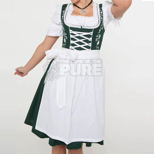 Nuevo Vestido Dirndl de Moda 100% Algodón para Mujer, Disfraz de Oktoberfest, Dirndls Alemanes Bávaros para Festivales, Dirndls para Mujer - Product Image 3