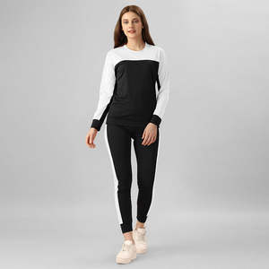 El mejor fabricante de Pakistán, chándal para mujer, nuevo chándal de último diseño para mujer, chándal de mujer de Color sólido de algodón 100% - Product Image 4