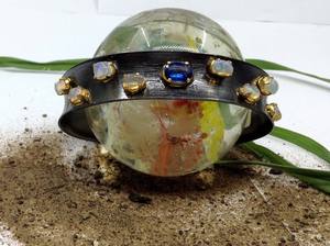 Attrayant 925 Sterling Silver Kyanite Opale Pierres Précieuses Pas Cher Classique Mariage Porter Dames Porter Manchette Bracelet - Product Image 3