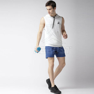 Men's High Quality Sleeveless Hoodie Customizable Fitted Tank <b>Top</b> with Print Pattern Casual Blank <b>Thermal</b> Hoodie Size XS Winter - Product Image 4