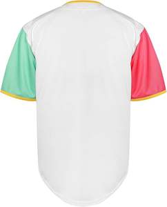 Camisetas de béisbol con botones personalizables para adultos Diseño único con características transpirables Hecho en fábrica para ropa informal - Product Image 3