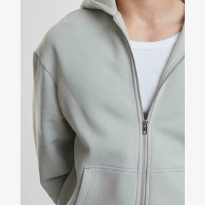 Sweats à capuche zippés décontractés d'hiver pour hommes mélange polyester/coton couleurs personnalisées coupe régulière impression numérique respirant écologique - Product Image 4