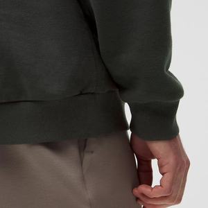 เสื้อฮู้ดผู้ชายแบบสวมหัวไม่มีเชือก20% ผ้าฝ้าย80% หนักผ้าโพลีเอสเตอร์สีทึบสำหรับฤดูหนาว - Product Image 5