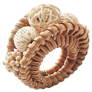Wholesale <b>Cheap</b> Price Table Decor Rhinestone Bling Napkin <b>Ring</b> Rattan Napkin Buckle <b>Ring</b> for Place Setting Serviette - Product Image 1
