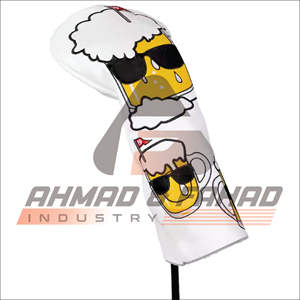 Housse de putter de golf en cuir PU conçue en usine, fermeture magnétique, logo brodé, housse de tête personnalisée imprimée, fabriquée au Pakistan - Product Image 4