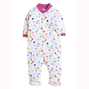 Baby Rompers 100% Organic Cotton Snap Button Unisex Wholesale Eco Friendly OEM Supplier - Product Image 3