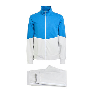 ชุดวอร์มแบบสปอร์ตเนื้อผ้าเบา สีสันตัดกัน ออกแบบลายพิมพ์ตามสั่ง ซิปติดคอตั้ง สำหรับผู้ชาย ปิดด้วยซิปที่คอ - Product Image 1