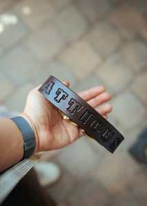 Collier de chien personnalisé 32mm de large-marron foncé - Product Image 4