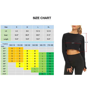 Haut de compression sportif personnalisé à manches longues pour femme, lavé, écologique, séchage rapide, coupe régulière, pour le yoga et le fitness, taille plus - Product Image 6