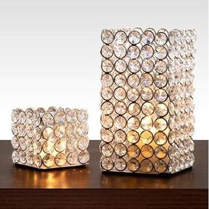 Bougeoir rond en cristal doré/métal de conception classique pour la décoration de vaisselle de maison et de fête de mariage - Product Image 2