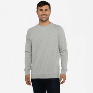 Sudadera de Cuello Redondo para Hombre, Sudadera Básica de Manga Larga para Uso Casual y Deportivo, Felpa Gruesa, Ajuste Holgado, Suave - Product Image 3