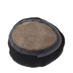 Perruque toupet en cheveux humains 100% soie Pro Remy Virgin Raw Taz Indian Hair - Product Image 4