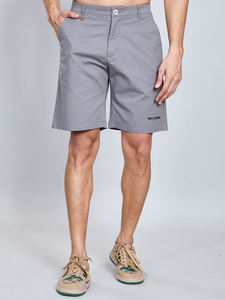 Pantalones cortos tipo polo de sarga de algodón 100% de la mejor calidad para hombres, cómodos, elegantes, duraderos para todos los días, ropa informal semiformal sólida - Product Image 2