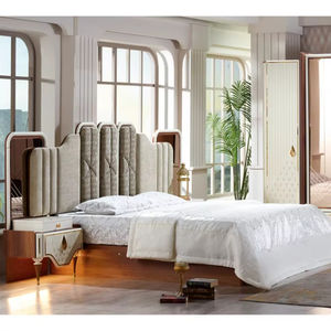 Ensemble chambre 2026 Elit pour couple lit king size design + système de rangement armoire à miroir tête de lit éclairage - Product Image 1