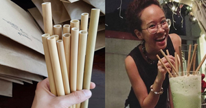 PAILLES DE BAMBOU BIOLOGIQUE LOGO PERSONNALISÉ AVEC BROSSE À LA NOIX DE COCO D'ECO2GO VIETNAM - Product Image 6