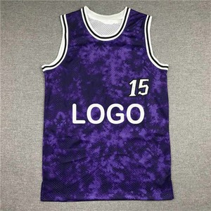 Sublimación Material transpirable Venta al por mayor Ropa deportiva de color personalizado Hombres Baloncesto Uniforme Jersey de baloncesto - Product Image 1
