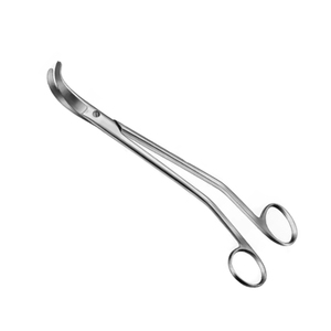 Ciseaux utérins professionnels de haute qualité BOZEMANN incurvés 220mm en acier inoxydable Instrument chirurgical ciseaux utérins - Product Image 2