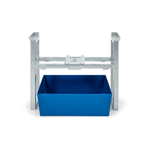 Scaffale per fusti/stazione di riempimento per 1 fusto da 200 litri, vasca di raccolta verniciata, 1049 x 1236 x 837 mm - Product Image 4