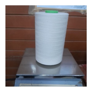 Hilo de algodón 100% hilado, blanqueado, absorbente de humedad, para tejer a mano, disponible en India. - Product Image 2