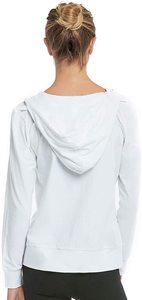 Sweat à capuche uni à fermeture éclair pour femme, prix de gros, à la mode, meilleure vente - Product Image 3