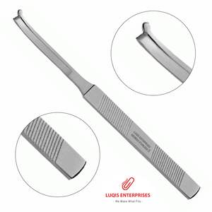 Osteotome latéral à lame argentée, instrument chirurgical ORL, outil de coupe osseuse en acier inoxydable de qualité médicale - Product Image 4