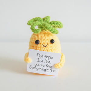 Wholesale Best-Selling Handmade Crochet Positive Energy Dolls - Potato & Animal Shaped Decor with Message Cards for Home & Gifts - Product Image 3