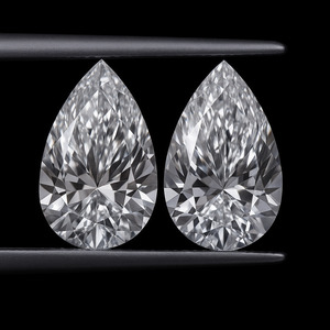 Diamant de laboratoire de forme poire de 1 carat, haute clarté, couleur D, VVS, poli, bijoux en diamant - Product Image 2
