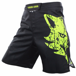 Pantalones cortos deportivos MMA hechos a medida al por mayor impresos por sublimación para entrenamiento deportivo y entrenamiento de lucha para adultos - Product Image 3