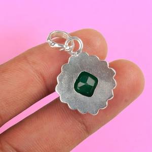 Green Onyx Pendant Gemstone 925 Sterling Silver Handmade Jewelry <b>For</b> <b>Women</b> Birthday <b>Gift</b> Elegant <b>Unique</b> - Product Image 4