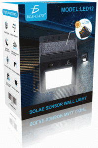 Lampe solaire LED moderne pour jardin extérieur, capteur, étanche IP65, certifiée ROHS, lumière murale réfléchissante pour aménagement paysager extérieur - Product Image 2