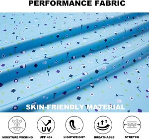 เสื้อกอล์ฟ UPF 50 + ของผู้ชายผ้าถักแบบแห้งเร็วระบายอากาศได้ดีเสื้อยืดเล่นกีฬาสำหรับกีฬากลางแจ้ง - Product Image 5