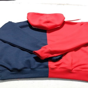 Sweat à capuche en coton rouge foncé et noir personnalisé oem pour hommes - Product Image 2