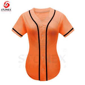 Camisetas de equipo de softbol de diseño personalizado para mujer, uniforme de béisbol por sublimación, ropa deportiva en todos los tamaños, conjunto de estilo juvenil - Product Image 4