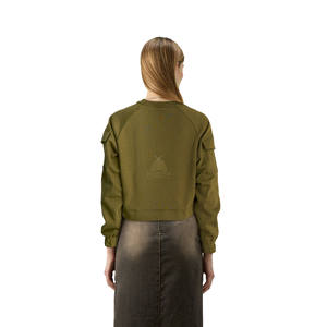 เสื้อฮู้ดดี้โอเวอร์ไซส์สไตล์สตรีทแวร์สำหรับผู้หญิง ลายพิมพ์ ฤดูหนาว ผ้าฝ้าย 100% ระบายอากาศได้ดี 380 GSM  รับสกรีนโลโก้ด้านข้าง - Product Image 3