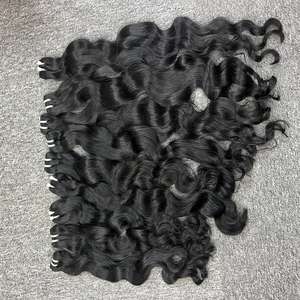 Vague naturelle de meilleure qualité dans les cheveux de trame, 100% cheveux humains, cheveux bruts cambodgiens un donneur non transformés - Product Image 5