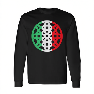 Camiseta de manga larga con estampado de galletas Pizzelle italianas para ella y él - Product Image 2