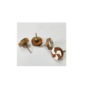 Perilla para Muebles de Hogar, Nuevo Diseño, Perilla para Cómoda, Perilla de Alta Calidad con Incrustaciones de Madera y Resina para Gabinete de Cocina - Product Image 1