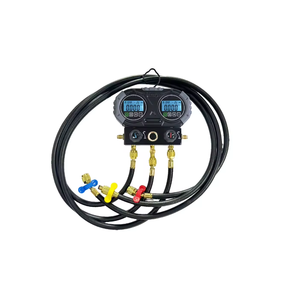 Manómetro para Aire Acondicionado R22 R410A R134a con Mangueras de 60 Pulgadas y Sistema de Válvulas de 4 Vías para Servicio Versátil de Aire Acondicionado - Product Image 3
