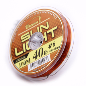 Bocean senar pancing lampu matahari 100m, senar pancing Emas oranye tahan lama kinerja tinggi - Product Image 5