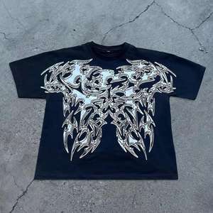 Fabricación de los hombres Boxy recortado camisetas con logotipo personalizado impreso camiseta para hombres Custom Street wear Digital Printed T Shirt - Product Image 5