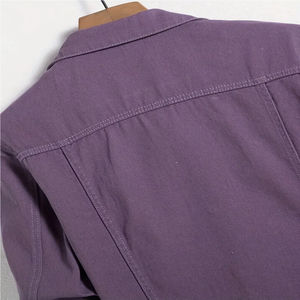 Chaqueta de mezclilla elástica para hombre de calidad premium 100% algodón, abrigo de moda de color brillante de verano de algodón suave - Product Image 5