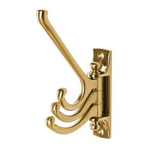 Crochets muraux classiques en laiton de qualité supérieure pour l'organisation des placards, supportant les vêtements avec une capacité de charge fiable, design écologique - Product Image 6