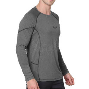 El mejor Material Cómodo Hombres Camisetas de manga larga Color sólido Hombres Fitness Camisetas de manga completa Hecho en Pakistán - Product Image 2