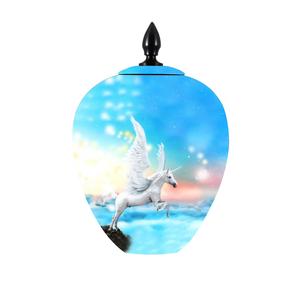 Indian Handicraft Collectible Aluminum Cremation Adult Urn for Human Ashes <b>Memorial</b> <b>Gift</b> for Your <b>Loved</b> Ones - Product Image 1