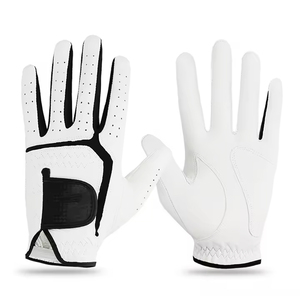 Prix de gros Gants de golf en peau de mouton de qualité supérieure et logo personnalisé Gants de golf respirants en cuir véritable PU fabriqués par Hanger Impex - Product Image 4