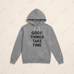 Cómoda sudadera básica de mezcla de algodón para hombres Sudadera con capucha suave y acogedora para un aspecto relajado Sudadera con capucha elegante de mezcla de algodón. - Product Image 3