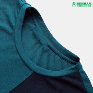 Camiseta Moderna para Hombre, 100% Algodón Ecológico, Paneles Cruzados, Alta Calidad, Nuevo Estilo, Marca de Diseñador Behram International - Product Image 4
