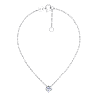 Collier en argent 925 avec diamant de laboratoire certifié IGI, fabricant de bijoux fins éthiques RJC ODM OEM, vente en gros DJYN2678