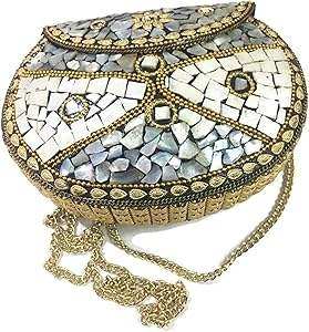 New Arrival Handmade Indian Mosaic Bag Metal Women Handbag for Evening Parties Wholesale Price <b>Top</b> Quality By HAND MADE CRAFT - Product Image 5